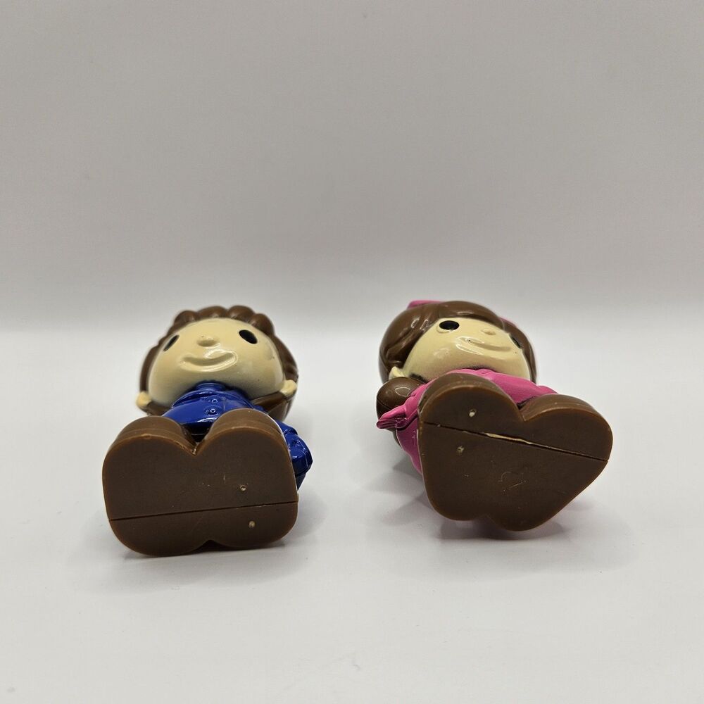 Cute Boy Girl Mini Figure Toy Lot Kawaii Cartoon Plastic Dolls Pair Vintage... - Picture 5 of 6